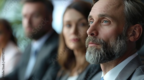 A_businessman_listening_to_a_presentation_with_colleagues