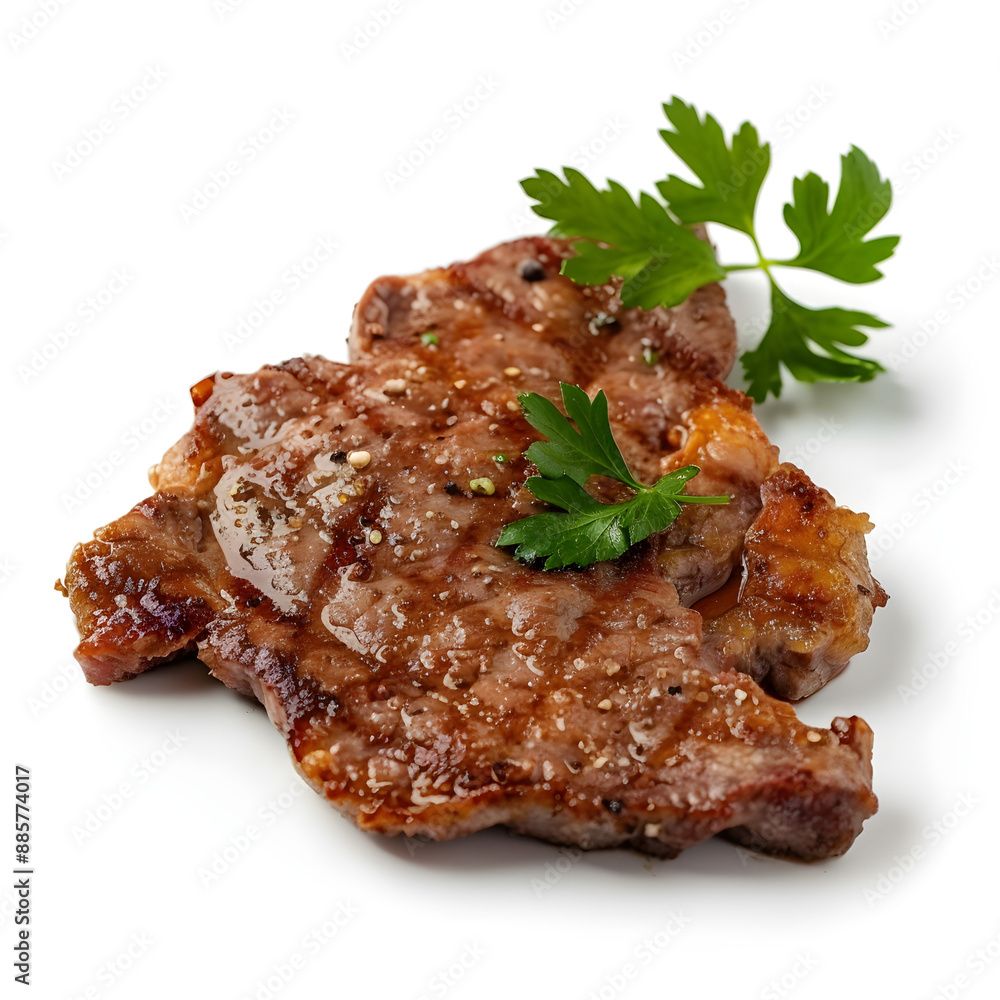 Sirloin Steak presented on White Background Sirloin Steak presented on White Background