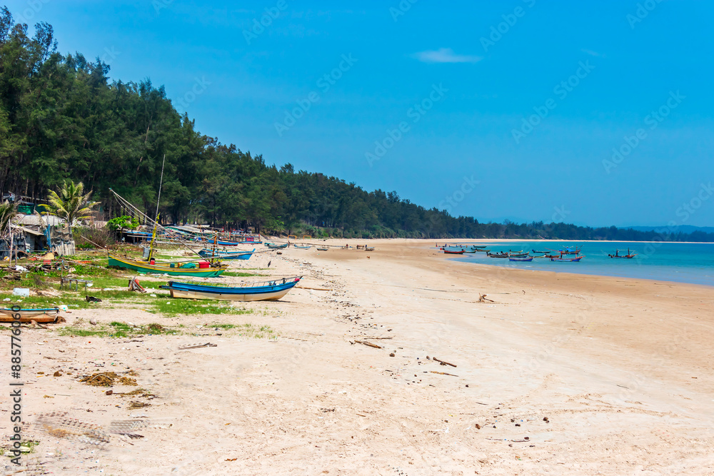 Beach Bang Beot with bright sky Beach Bang Beot with bright sky