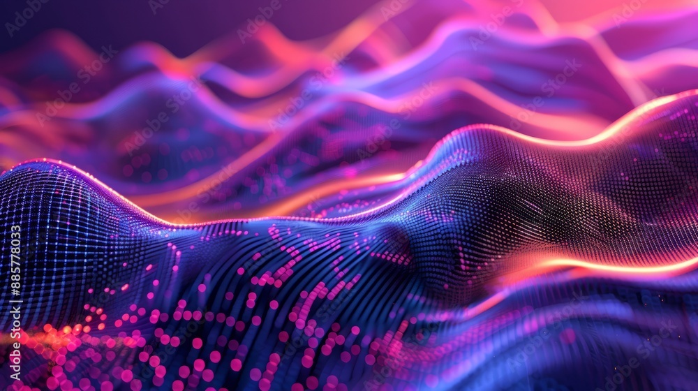 Undulating glass shape background Undulating glass shape background