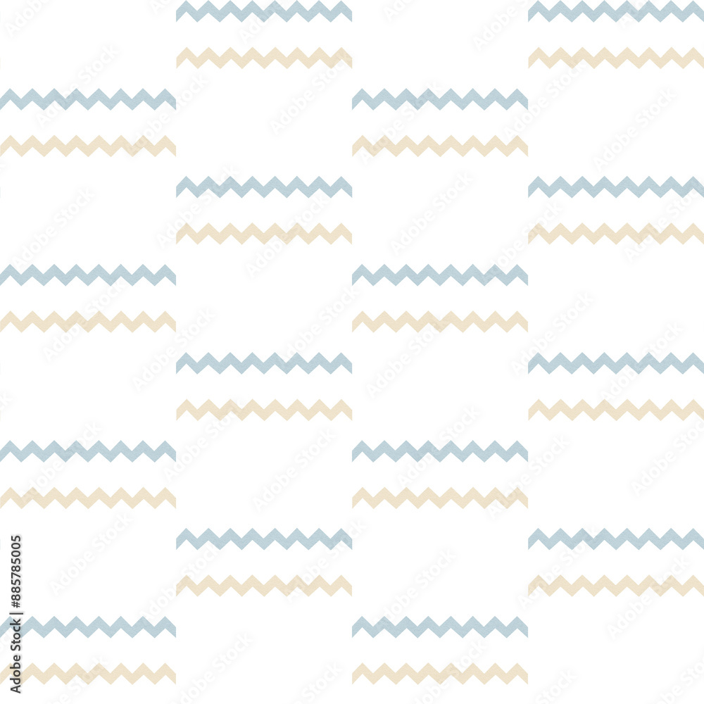Seamless pattern with blue and yellow zig zag Seamless pattern with blue and yellow zig zag
