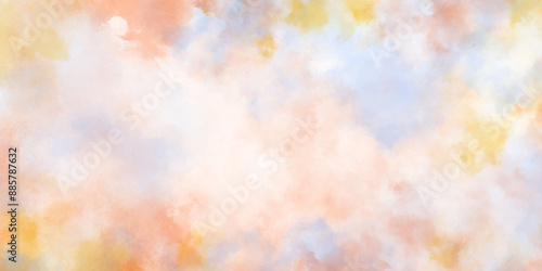 Colorful smoke sky paint lite and deep abstract background. Color splash Dust sky pattern die. dark light themed colored illustration background for design