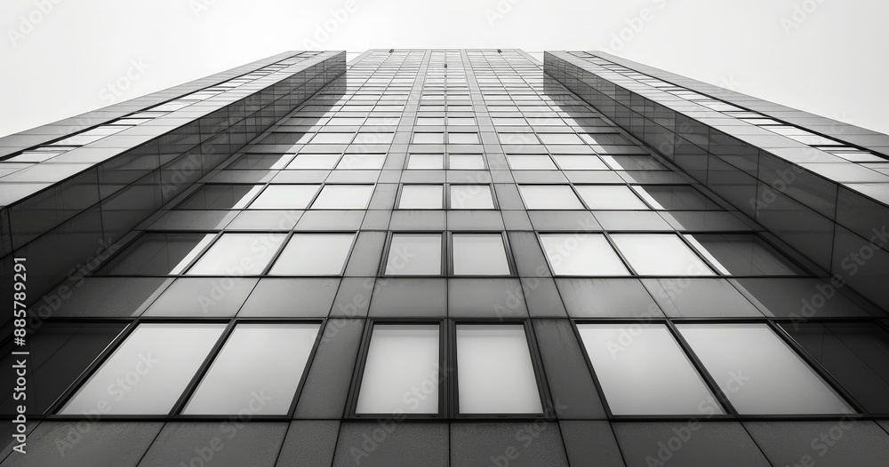 Modern glass building perfect for architecture and corporate backgrounds Modern glass building perfect for architecture and corporate backgrounds