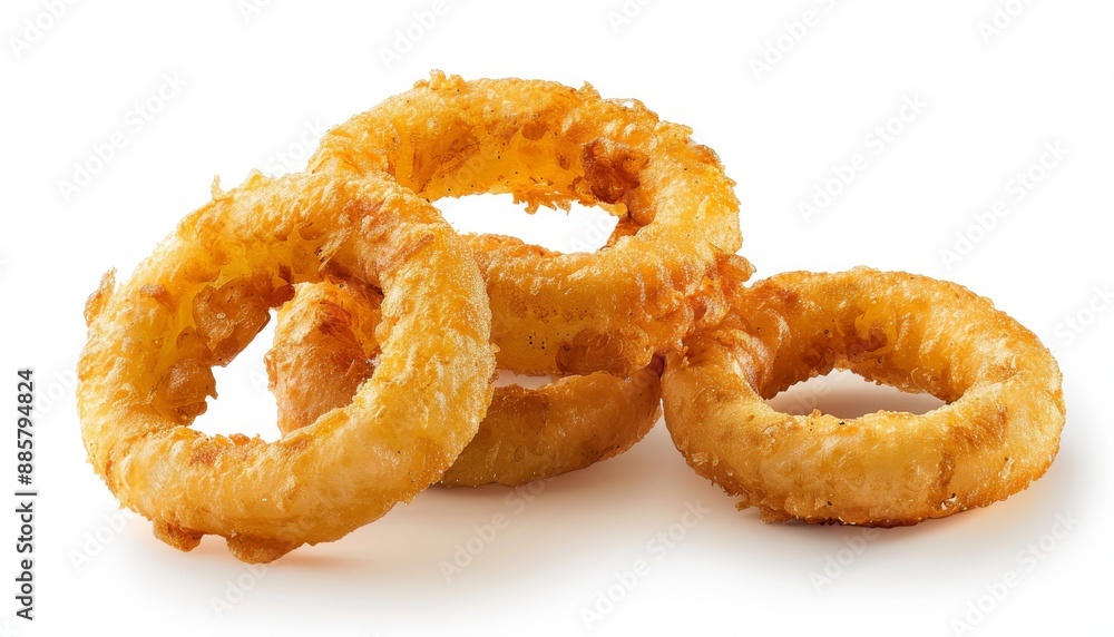 An appetizing photo of savory onion rings with a crunchy outer layer and tender onion inside, An appetizing photo of savory onion rings with a crunchy outer layer and tender onion inside,