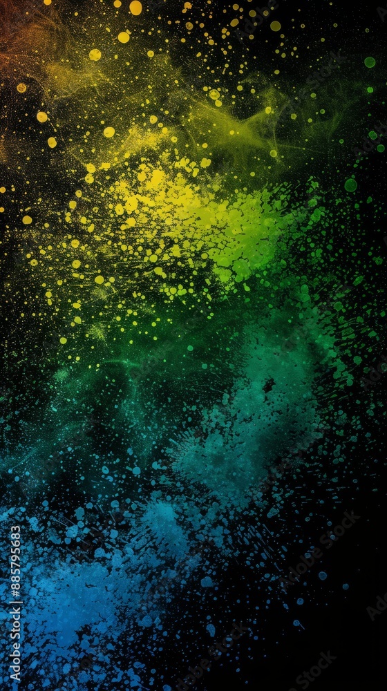 Granular noise background, abstract color gradient shape, vibrant glowing rainbow yellow green powder blue black noise texture banner design Granular noise background, abstract color gradient shape, vibrant glowing rainbow yellow green powder blue black noise texture banner design