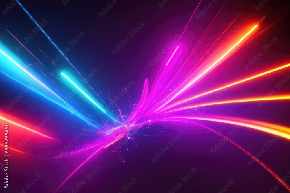 Colorful neon lights texture isolated on a black background Colorful neon lights texture isolated on a black background