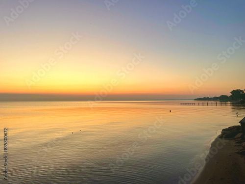 sunset on the beach