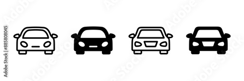 Car icon vector isolated on white background. Car icon vector.