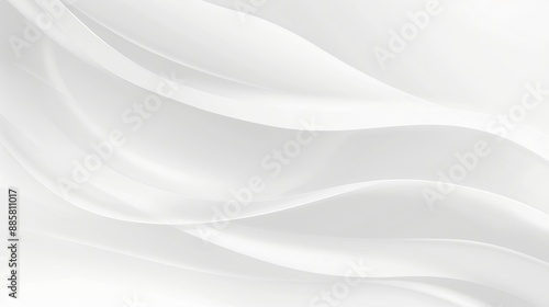 Wallpaper Mural Abstract White and Gray Smooth Wave Background, Wavy Flowing Soft Gradient, Light Elegant Texture Torontodigital.ca