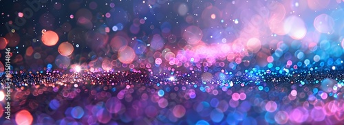 Abstract Purple Pink Blue Glitter Lights Background