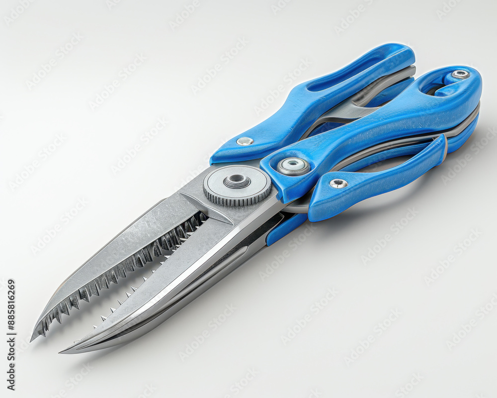 Precision 3D Render of Sharp Blade Wire Cutters with Ergonomic Handle Precision 3D Render of Sharp Blade Wire Cutters with Ergonomic Handle