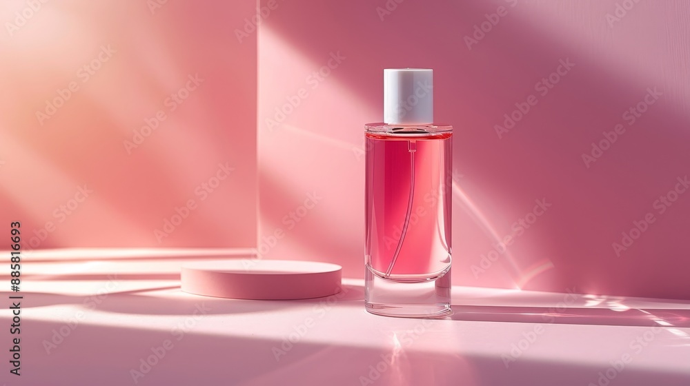 Chic Elegance Minimalist Perfume Bottle on Soft Pink Gradient Background Canon EOS R5 Product Photography Chic Elegance Minimalist Perfume Bottle on Soft Pink Gradient Background Canon EOS R5 Product Photography