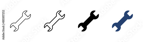 Wrench icon set. repair icon vector. tools icon vector