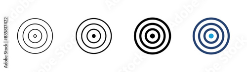 Target icon set. goal icon vector. target marketing icon vector