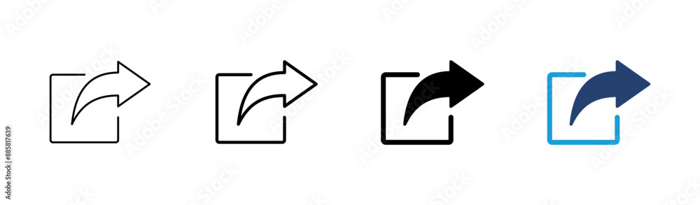 Share icon set. Sharing vector icon Share icon set. Sharing vector icon
