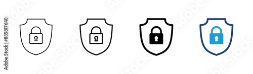 Security icon set. protection icon. privacy. vpn