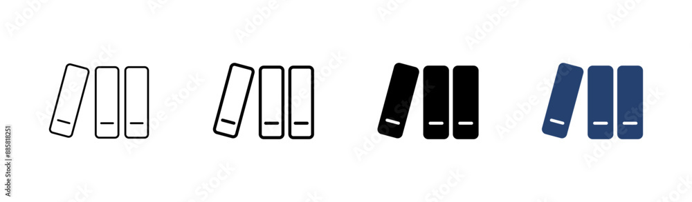 Library icon set. education icon vector Library icon set. education icon vector