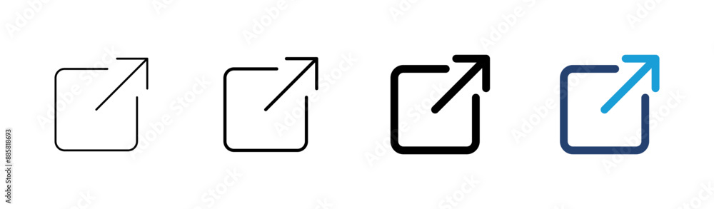 External link icon set. link icon vector. hyperlink symbol External link icon set. link icon vector. hyperlink symbol
