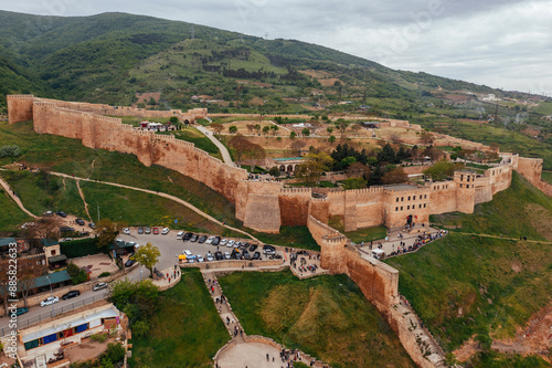 Naryn-Kala fortress in Derbent, Dagestan, Russia, aerial view photo