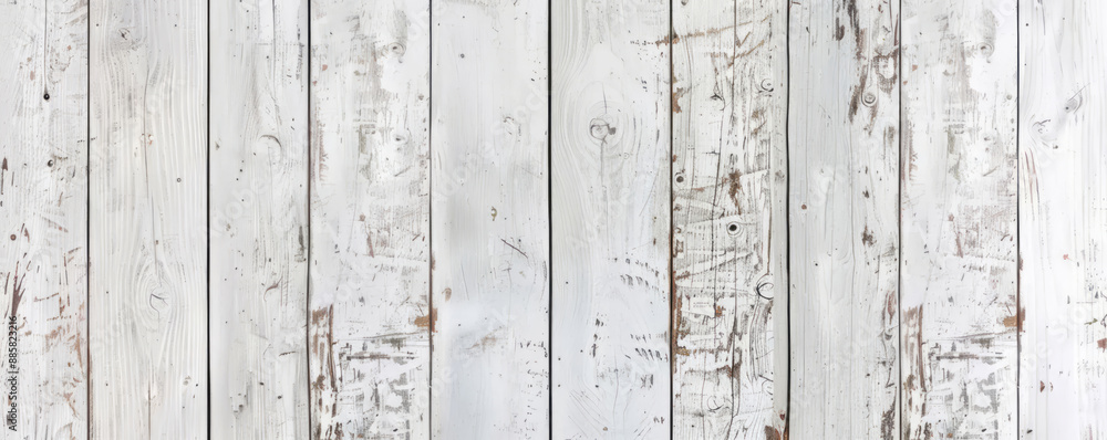 White wooden background, old shabby texture. Rustic wood backdrop for banner, poster, wallpaper. Abstract grunge texture with copy space. Flay lay, top view White wooden background, old shabby texture. Rustic wood backdrop for banner, poster, wallpaper. Abstract grunge texture with copy space. Flay lay, top view