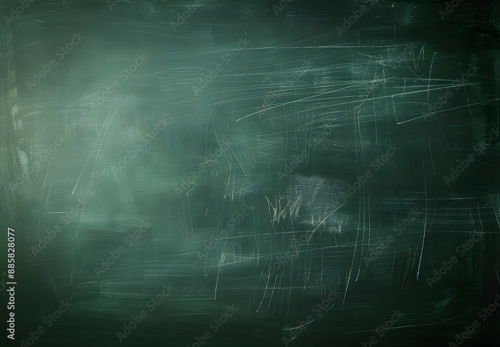 Empty Green Chalkboard with Texture and Soft Lighting Empty Green Chalkboard with Texture and Soft Lighting