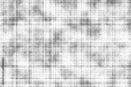 Vector abstract grunge halftone black dost texture background.