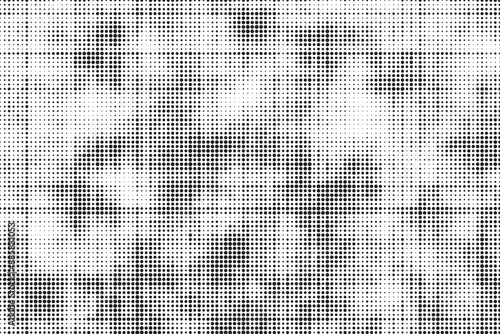 Vector abstract grunge halftone black dost texture background.