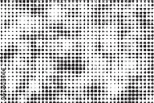 Vector abstract grunge halftone black dost texture background.