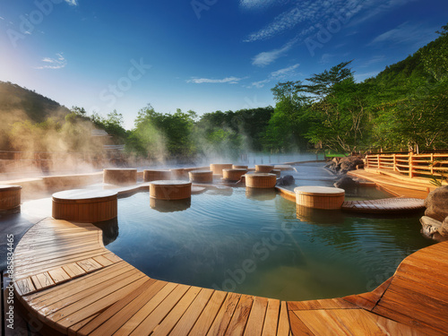 Wallpaper Mural outdoor hot spring Torontodigital.ca