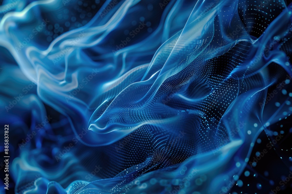 Fototapeta premium A close-up shot of a blue and black background, suitable for design projects and backgrounds