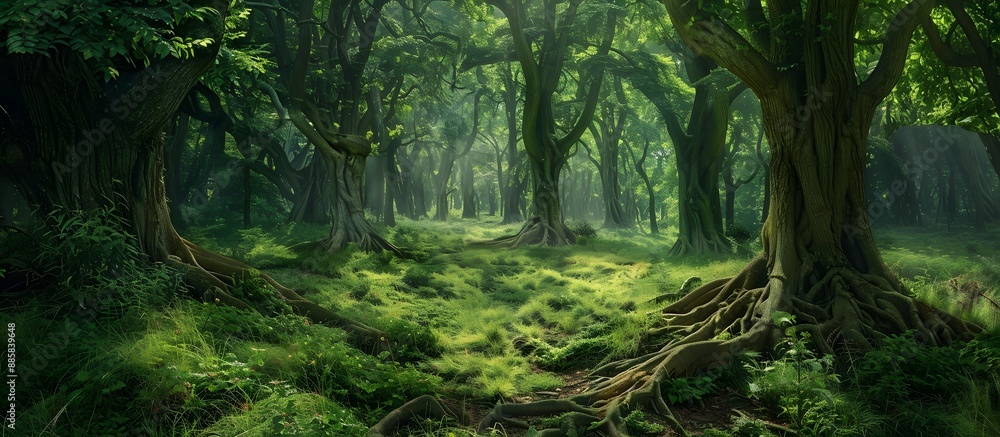 Enchanted Forest: Ancient Trees & Interwoven Roots