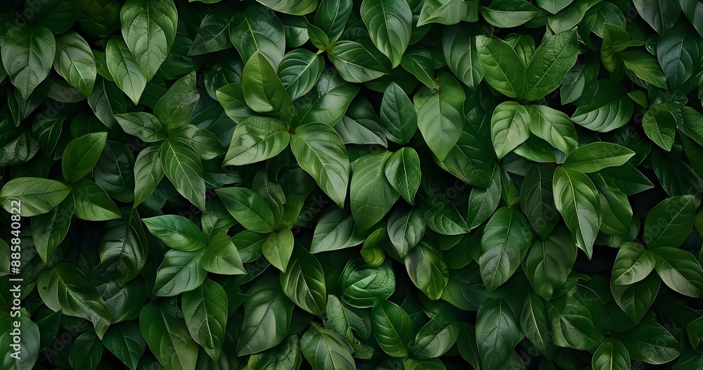 Dense Green Leaves - Lush Natural Background Dense Green Leaves - Lush Natural Background
