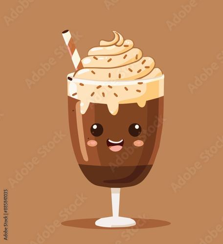 Cute Cartoon Chocolate Sund...