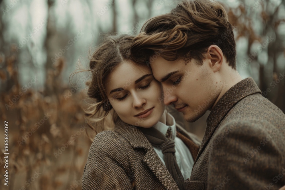 A romantic moment between two people, enjoying each other's company in an open field A romantic moment between two people, enjoying each other's company in an open field