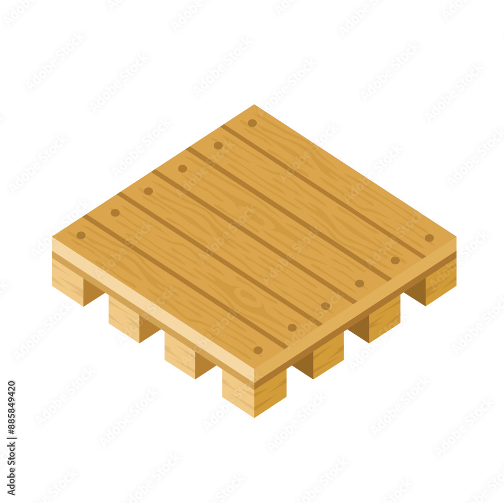 Wooden pallet design vector illustration Wooden pallet design vector illustration