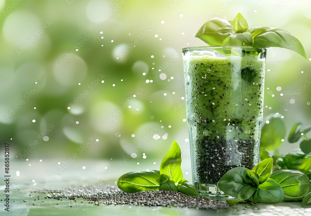 Refreshing Green Smoothie with Chia Seeds Refreshing Green Smoothie with Chia Seeds