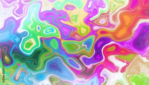 Abstract Colorful Swirls