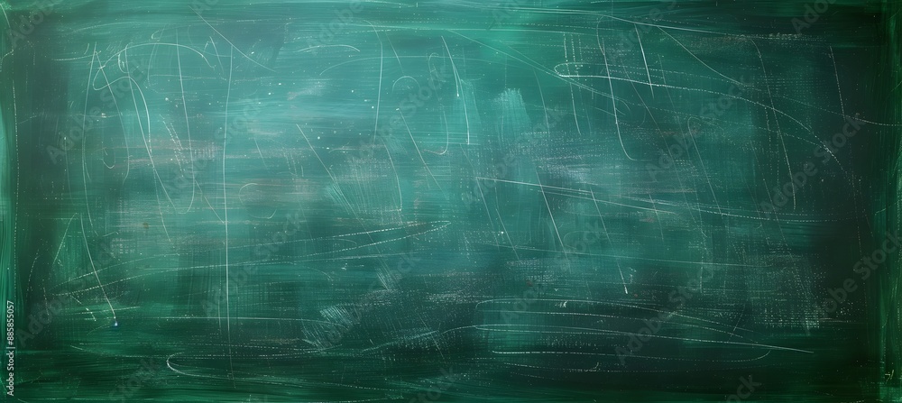 Scratched Green Chalkboard Background for Design Scratched Green Chalkboard Background for Design