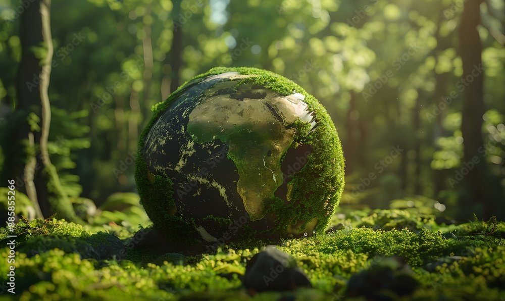 Earth Covered in Moss and Grass Earth Covered in Moss and Grass