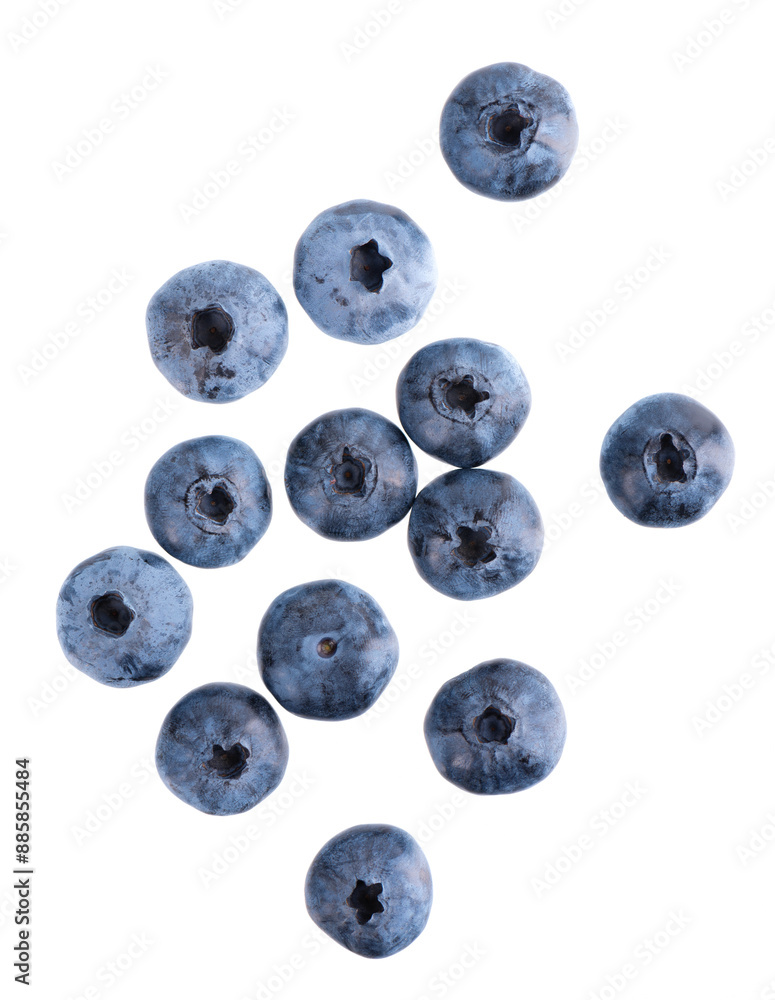Fotografie Fresh blueberry isolated on white background