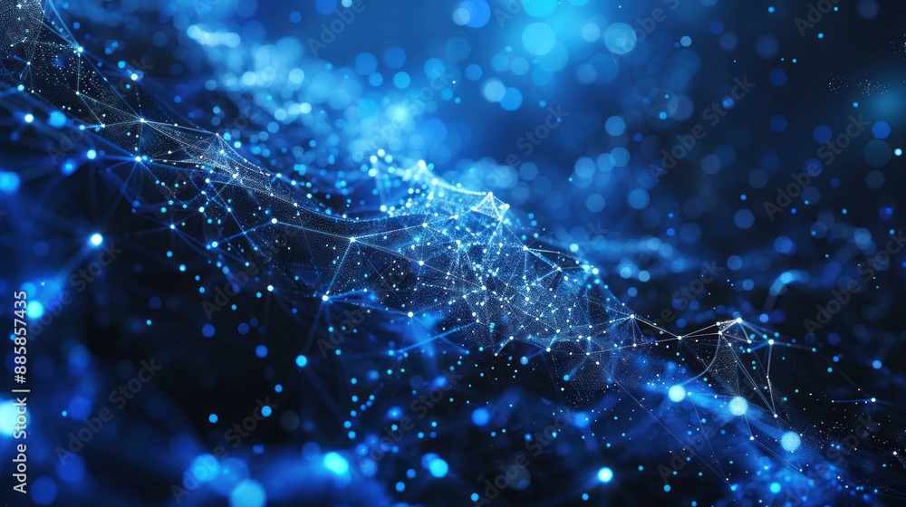 A vibrant digital art piece featuring blue and orange lights in a dynamic grid-like pattern. The image represents modern technology and data interactions with a futuristic touch. A vibrant digital art piece featuring blue and orange lights in a dynamic grid-like pattern. The image represents modern technology and data interactions with a futuristic touch.