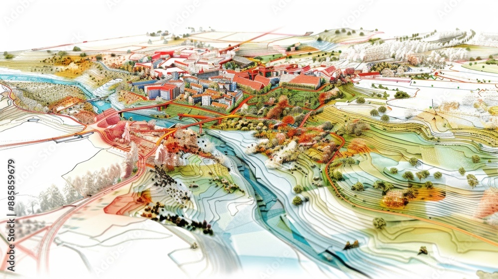 Geographic Information System (GIS): A sophisticated system capturing, storing, analyzing, and presenting spatial data crucial for urban planning and resource management.
Geographic Information System (GIS): A sophisticated system capturing, storing, analyzing, and presenting spatial data crucial for urban planning and resource management.