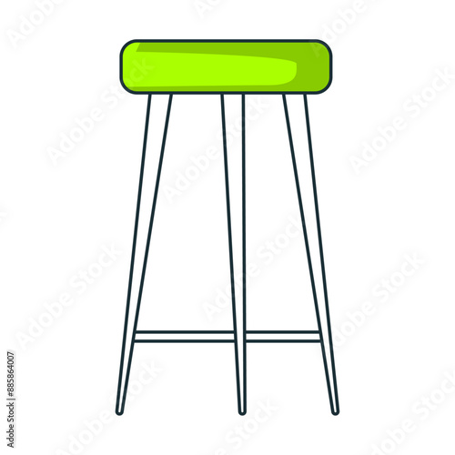 Counter stool icon on white background