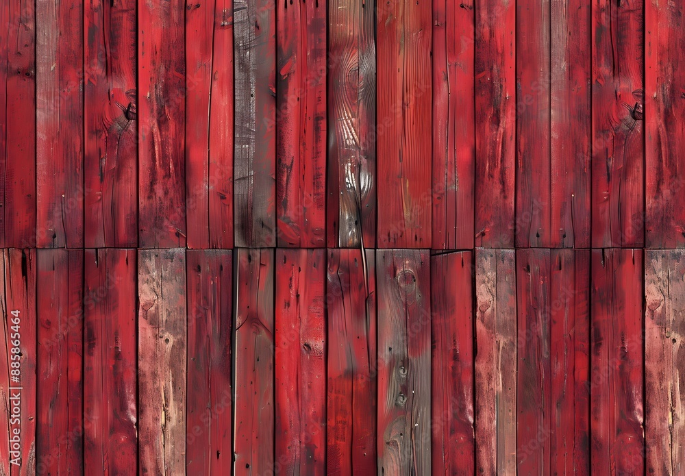 Rustic Red Wood Slat Seamless Texture Rustic Red Wood Slat Seamless Texture