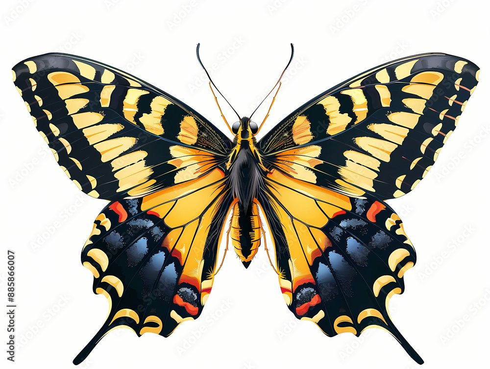 Fototapeta premium butterfly isolated on white
