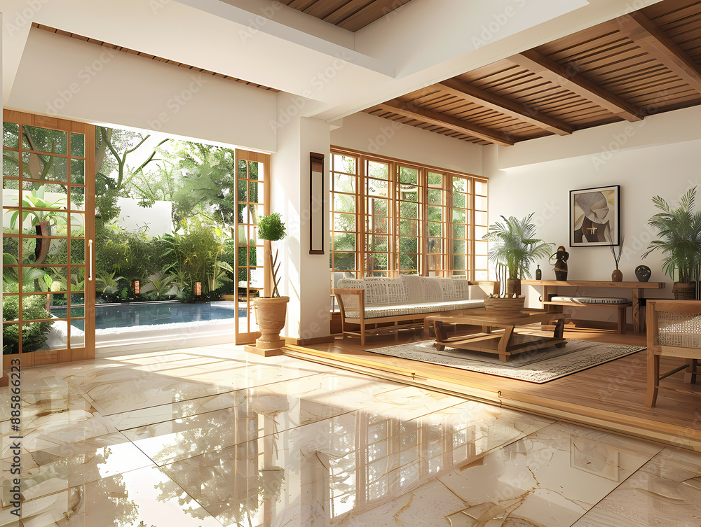 Fototapeta premium modern living room luxury interior
