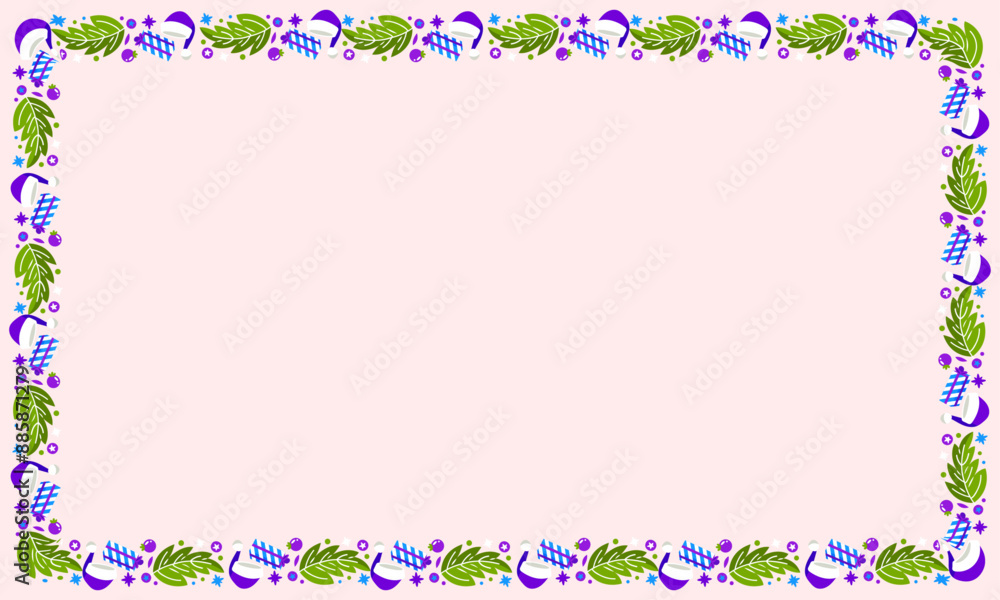 Frame template for christmas season celebration, christmas wreath concept Frame template for christmas season celebration, christmas wreath concept