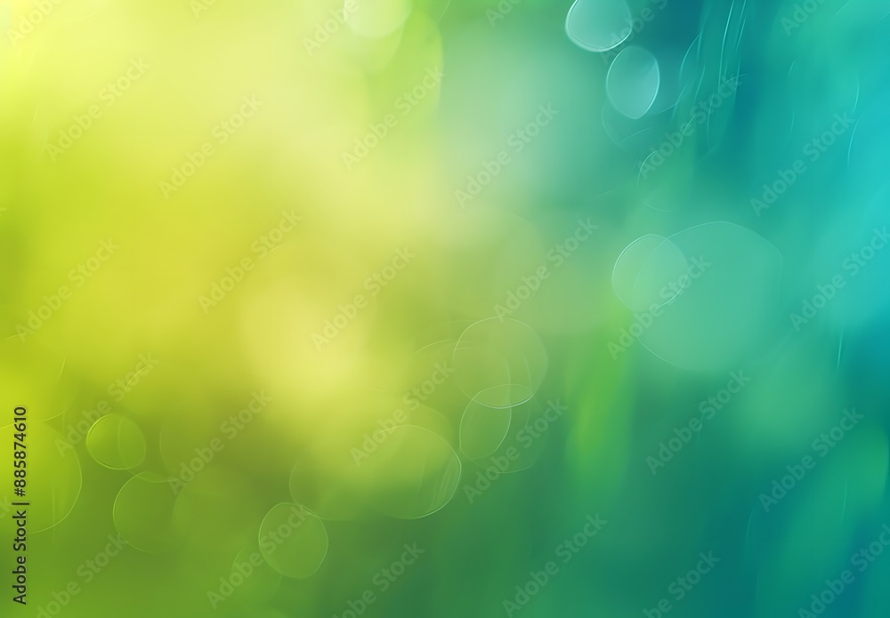 Obraz premium Abstract Green Blue Blurred Background Gradient