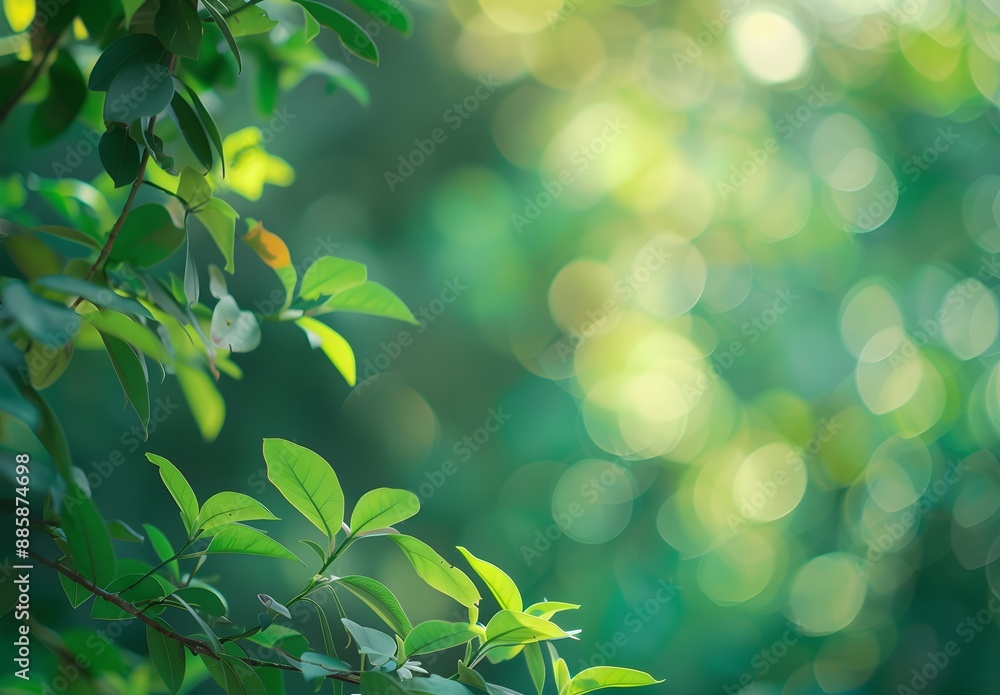 Abstract Green Nature Background with Bokeh Abstract Green Nature Background with Bokeh