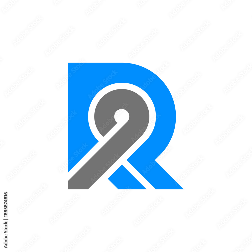 the logo consists of the letter R and number 9. Abstract, outline and elegant. the logo consists of the letter R and number 9. Abstract, outline and elegant.